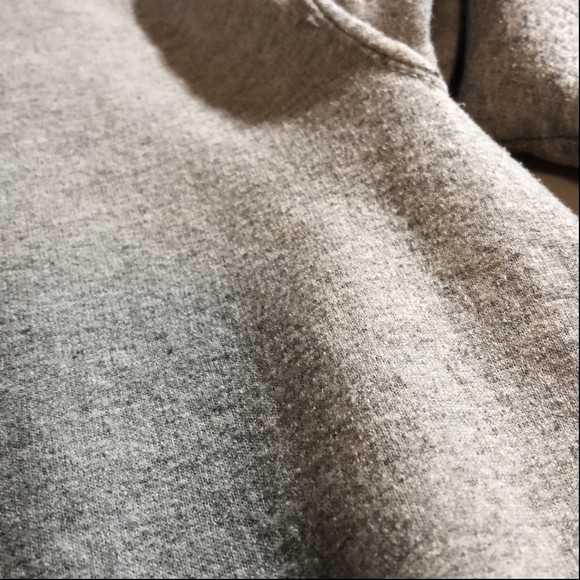 Grunt Style Gray Hoodie Vintage Look Kangaroo Pocket Size XL - Picture 9 of 12